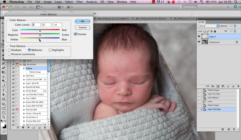 Paula Carpi explica como fazer tratamento de pele na fotografia newborn